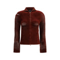 Bordeaux Viscose Cardigan