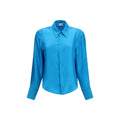 Blue Silk Dress Shirt