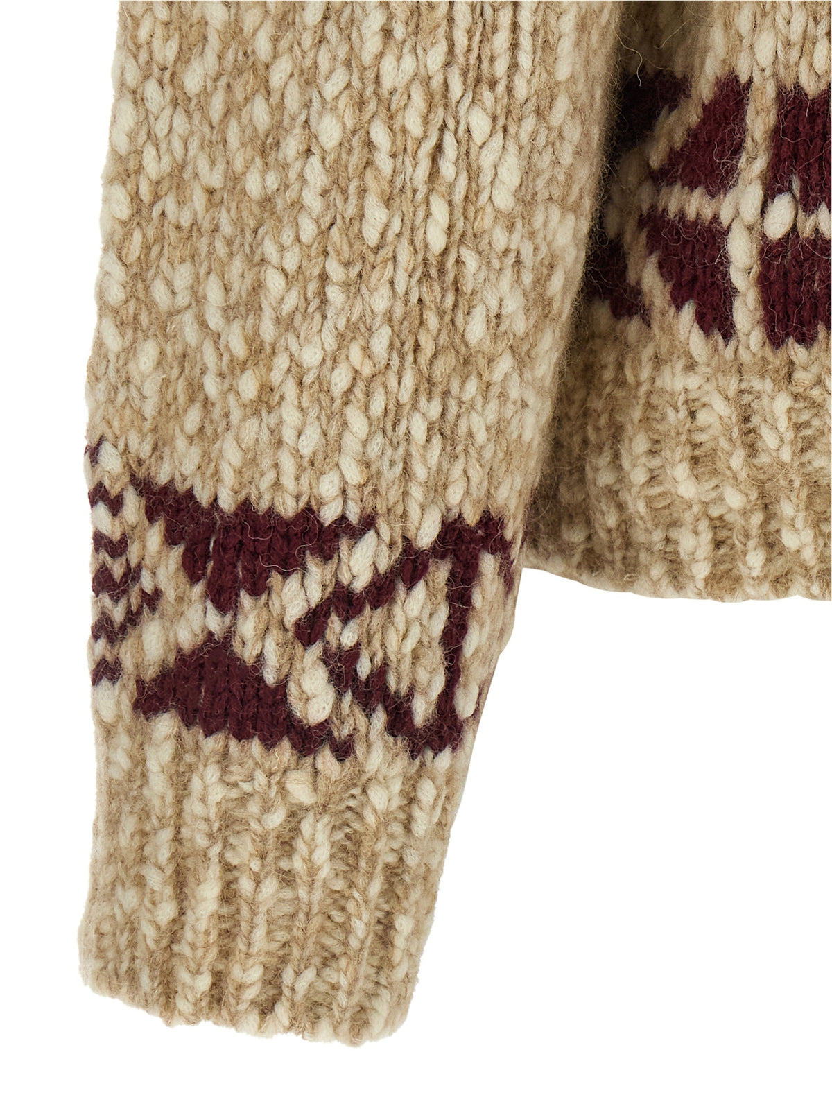 Beige Wool Cardigan