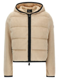 Beige Polyester Hoodie