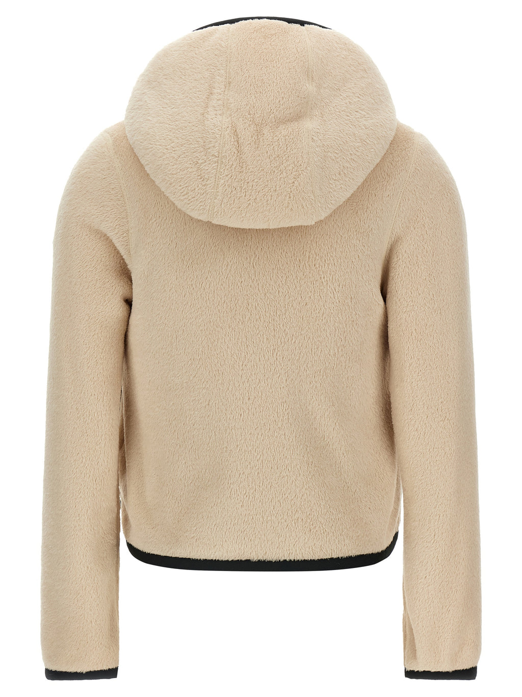 Beige Polyester Hoodie