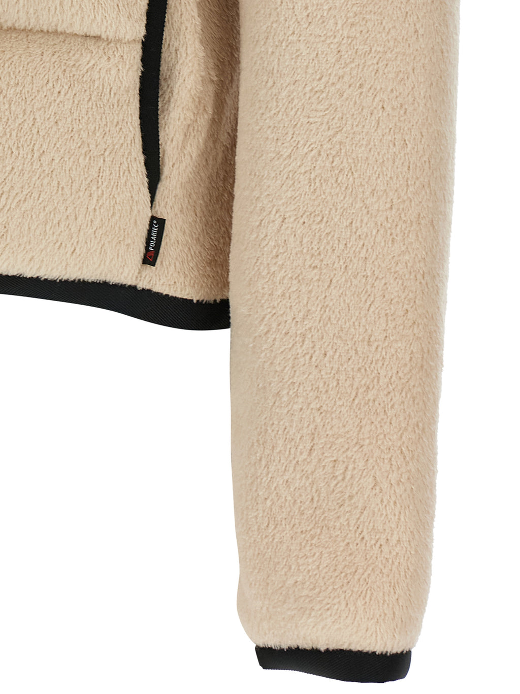 Beige Polyester Hoodie