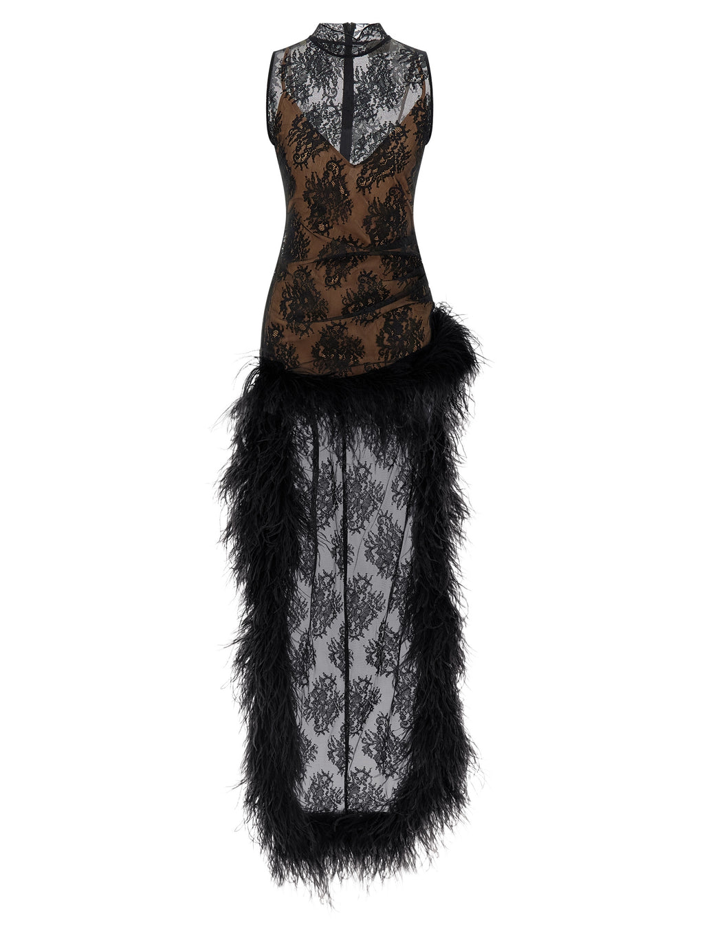 Black Polyester Short Dress