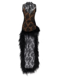 Black Polyester Short Dress