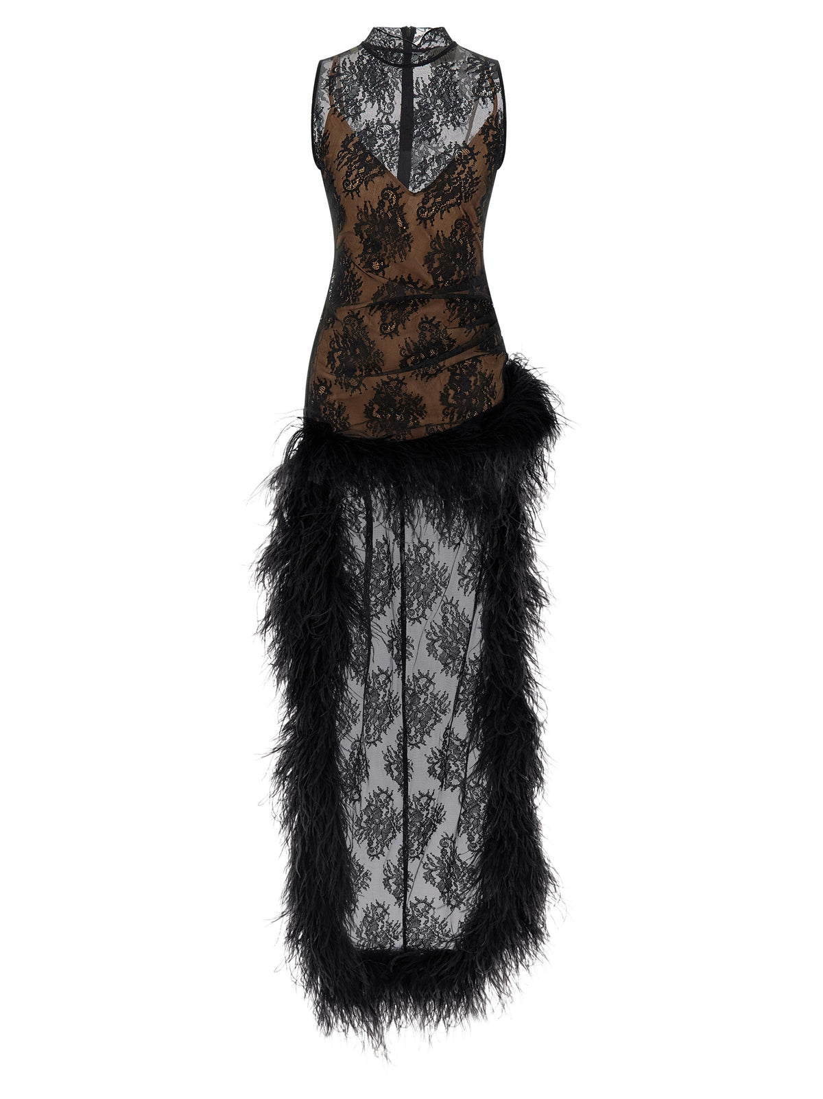Black Polyester Short Dress