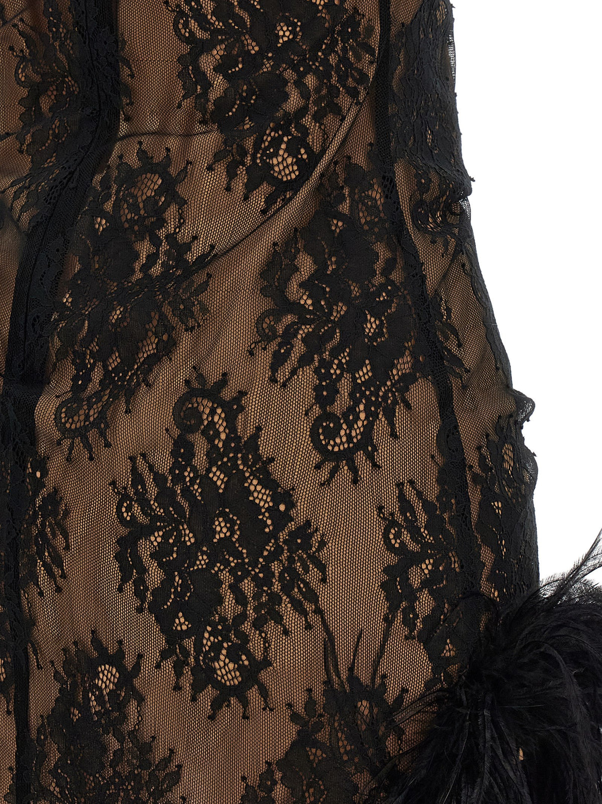 Black Polyester Short Dress