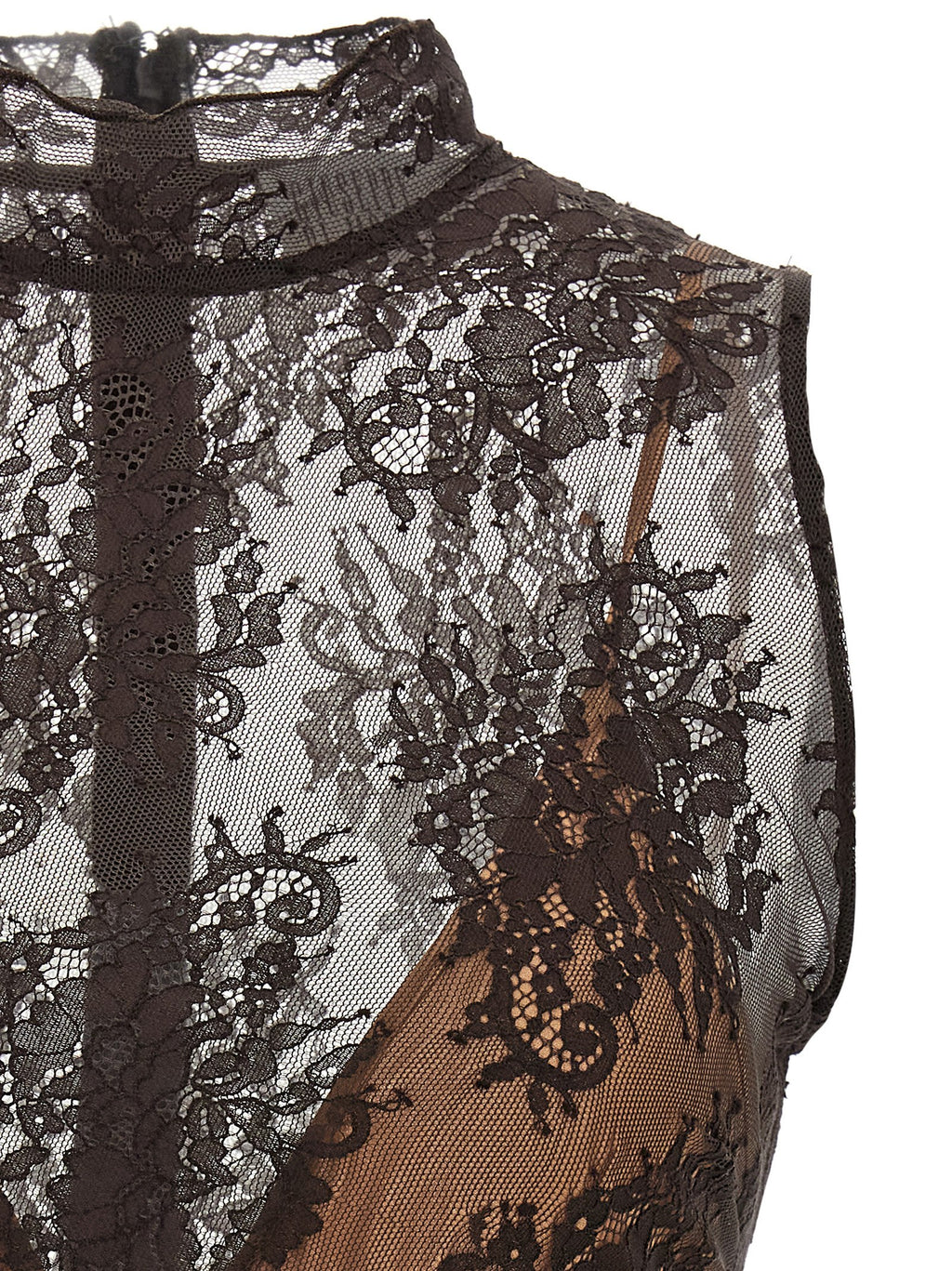 Black Polyester Short Dress