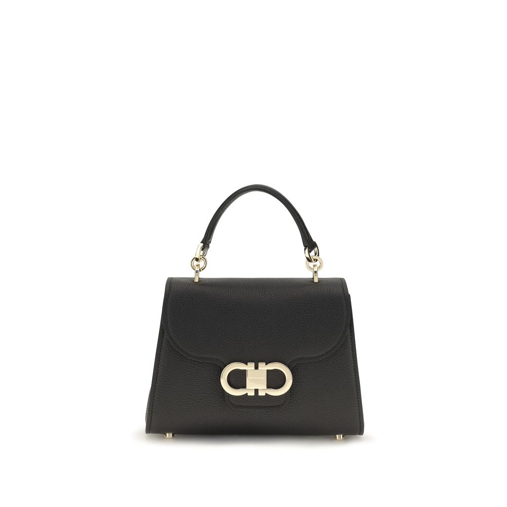 Black Calf Leather Bos Taurus Handbag