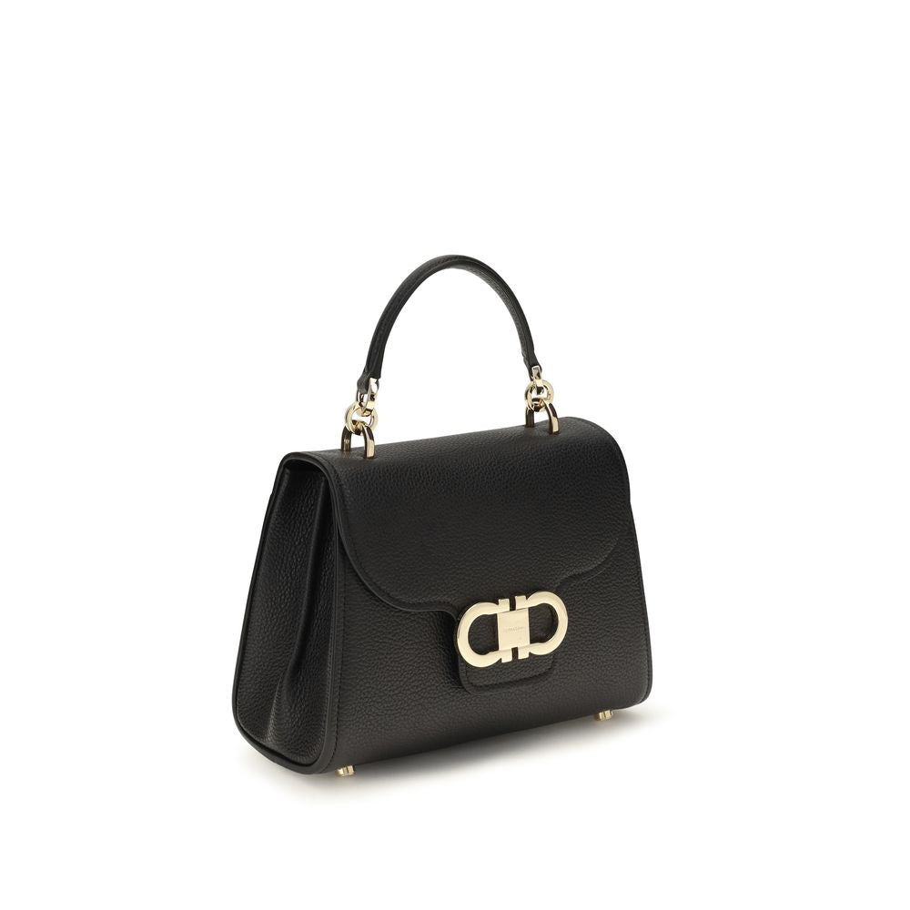 Black Calf Leather Bos Taurus Handbag