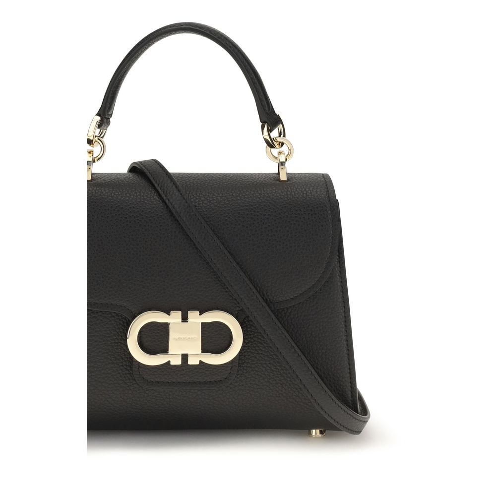 Black Calf Leather Bos Taurus Handbag