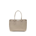 Beige Calf Leather Bos Taurus Shoulder Bag