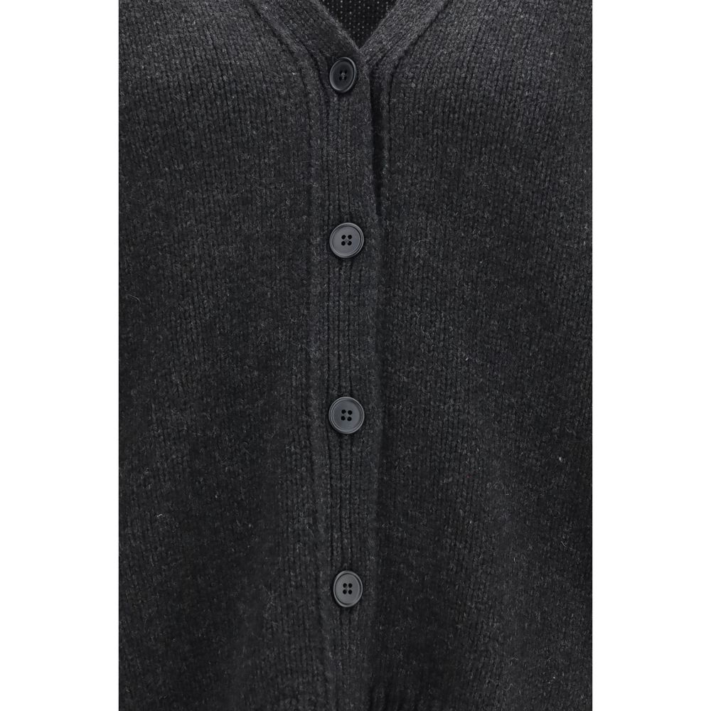Gray Cashmere Cardigan