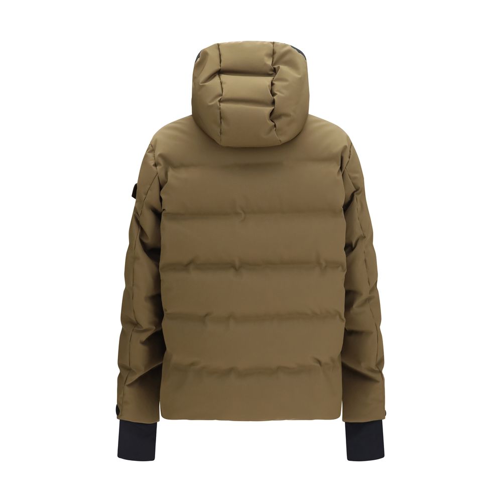 Brown Goose Down Full-Length Jacket