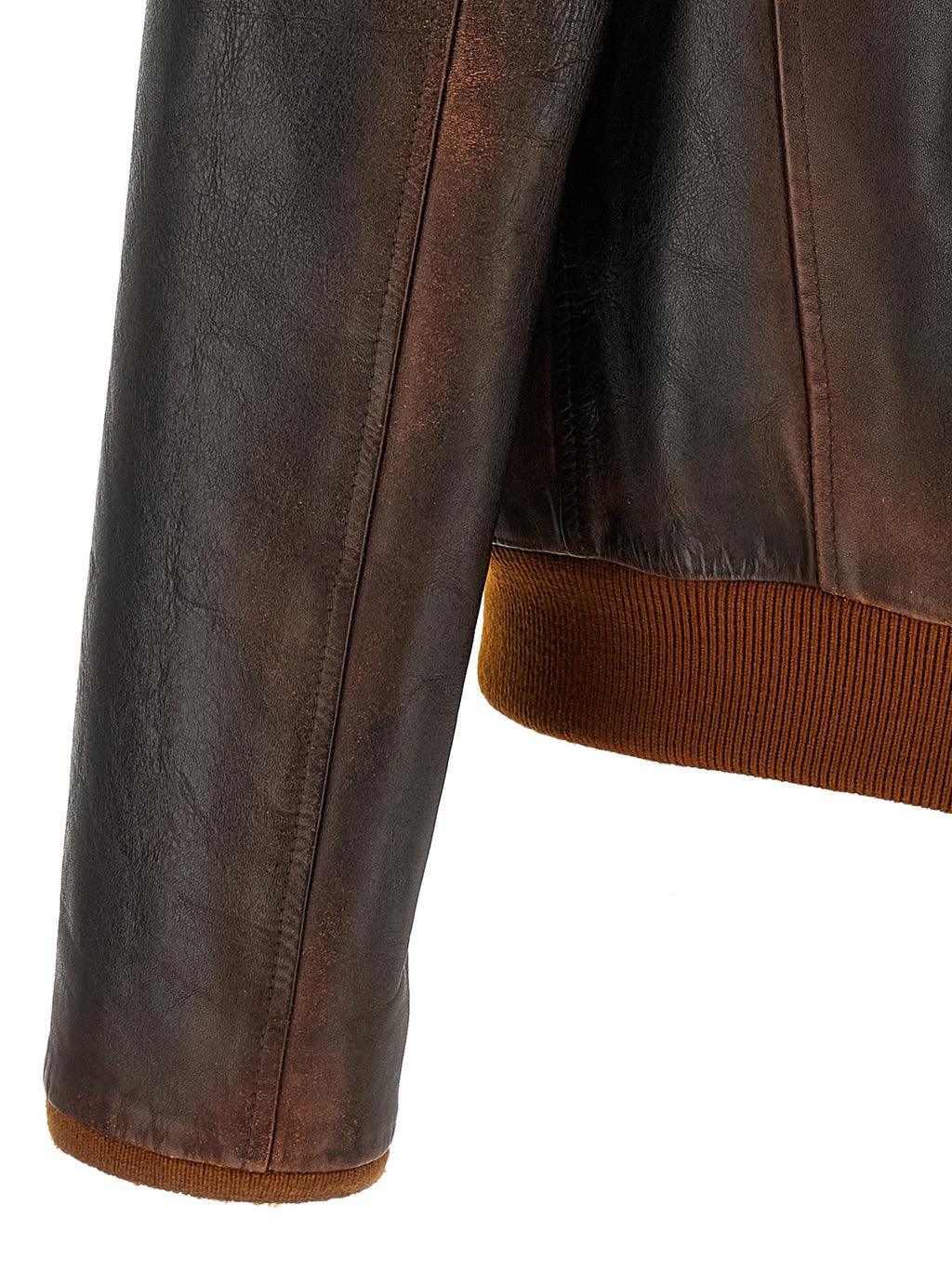 Brown Cowhide Leather Jacket