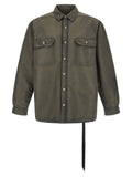 Gray Nylon Full-Length Jacket