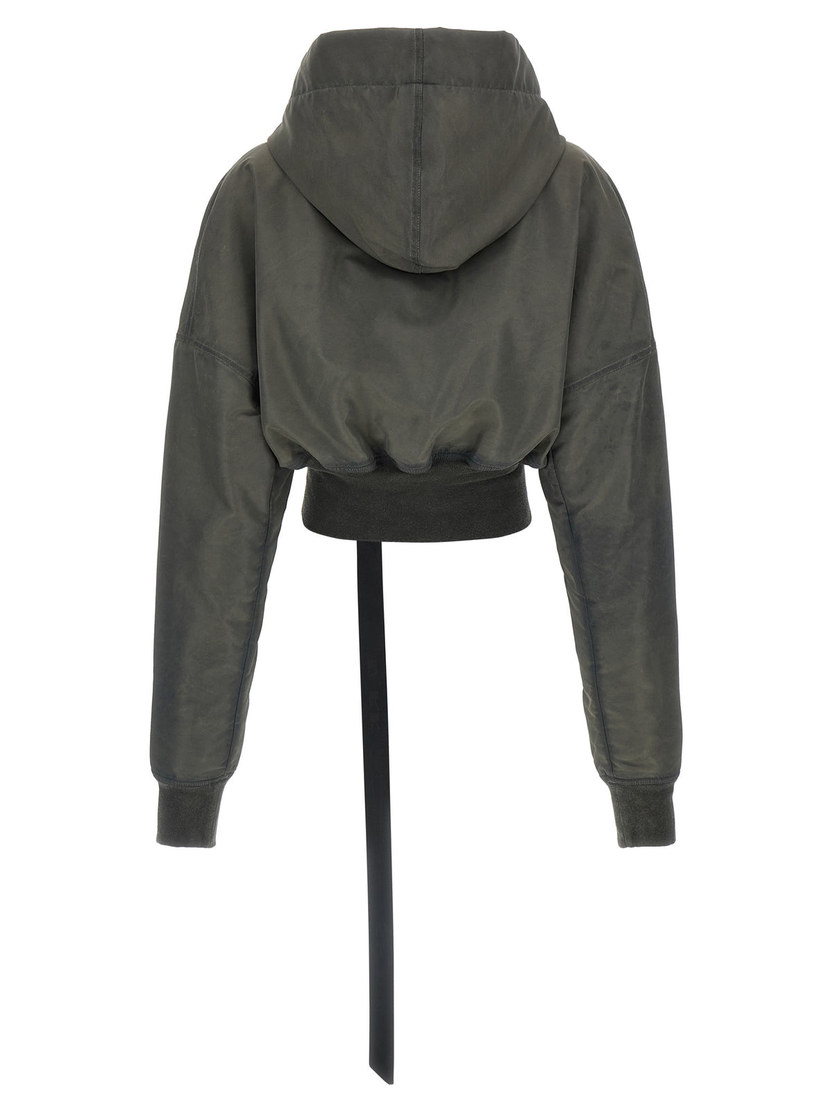 Gray Nylon Bomber