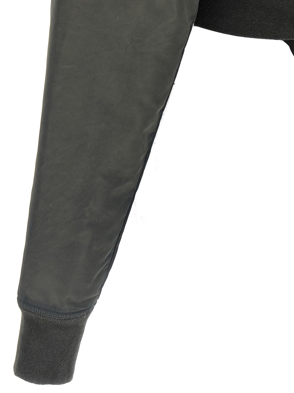 Gray Nylon Bomber