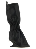 Black Calfskin Over The Knee