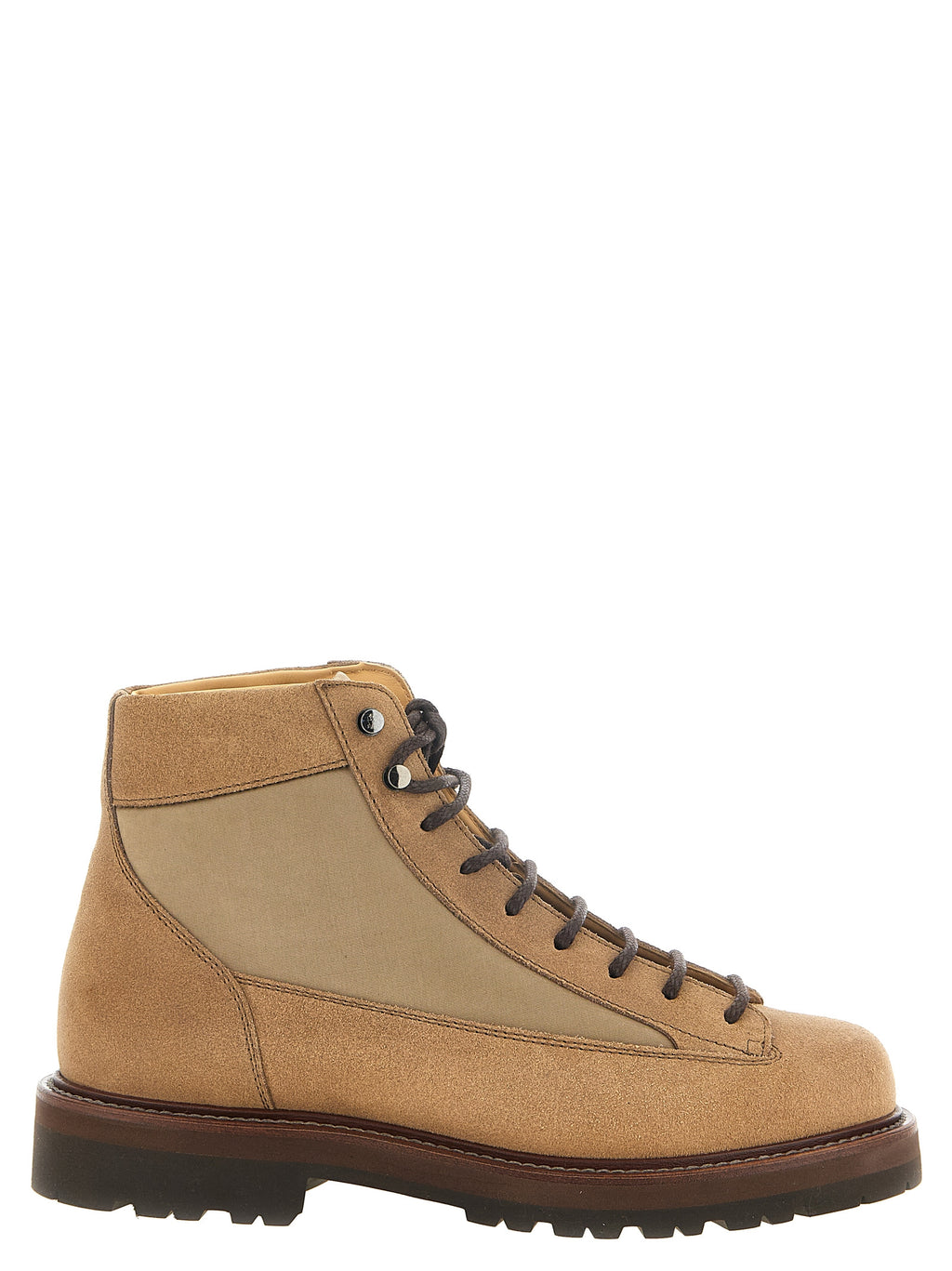 Beige Calfskin Ankle Boots