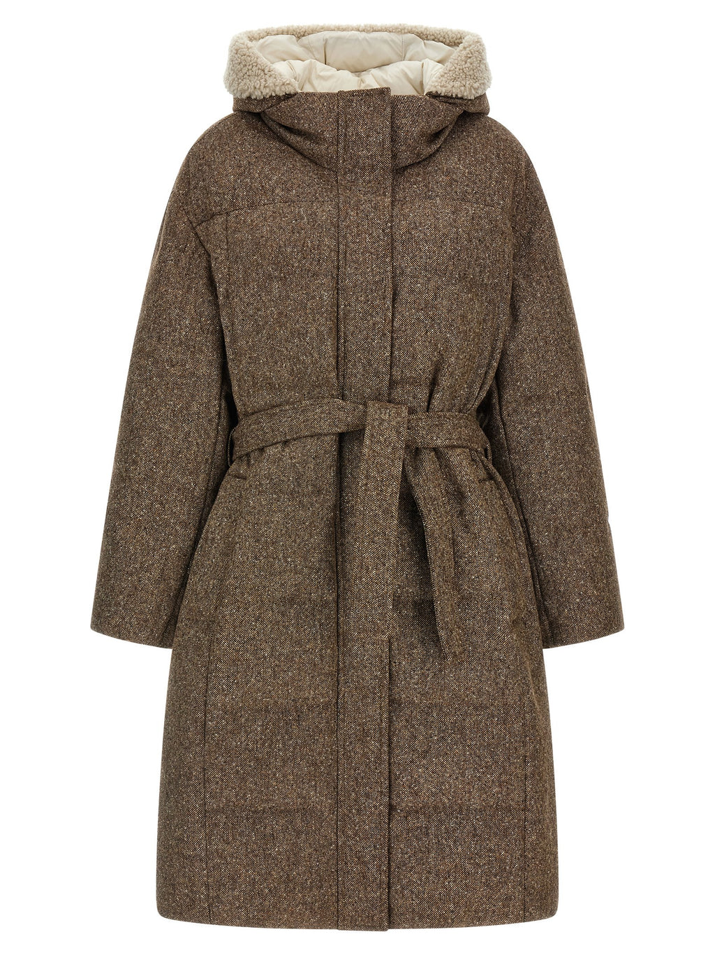 Brown Virgin Wool Coat