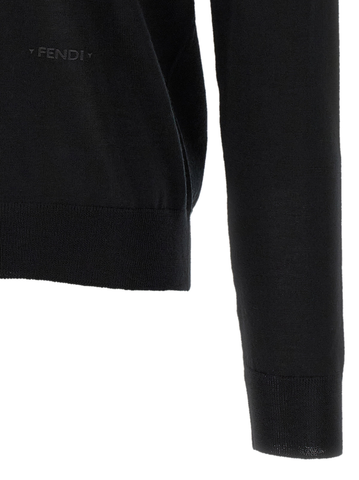 Black Virgin Wool Cardigan