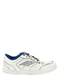 White Calfskin Athletic Sneakers