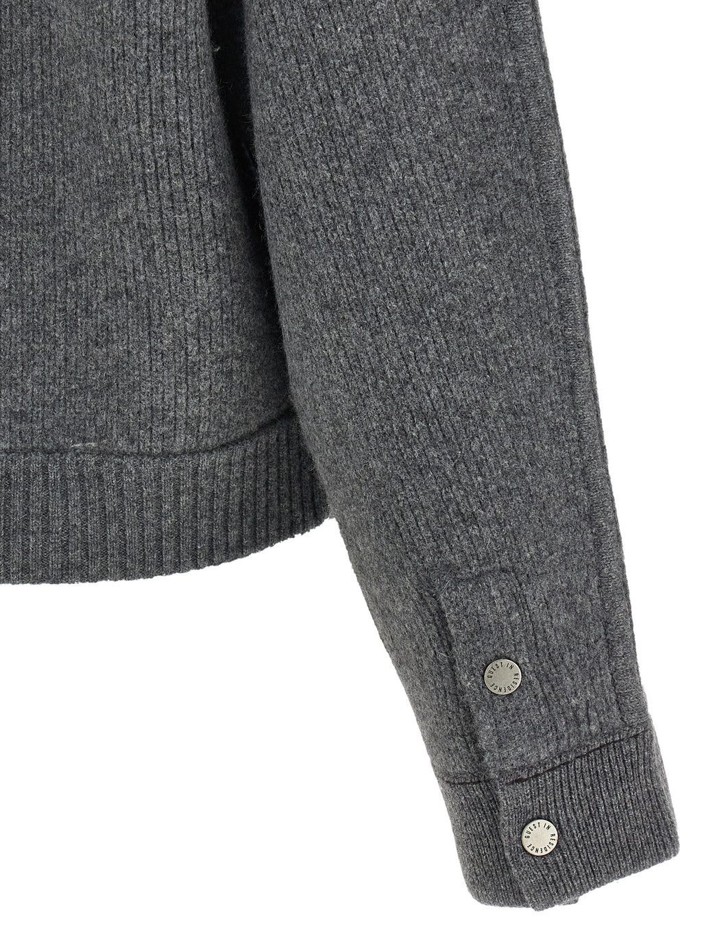 Gray Wool Bomber