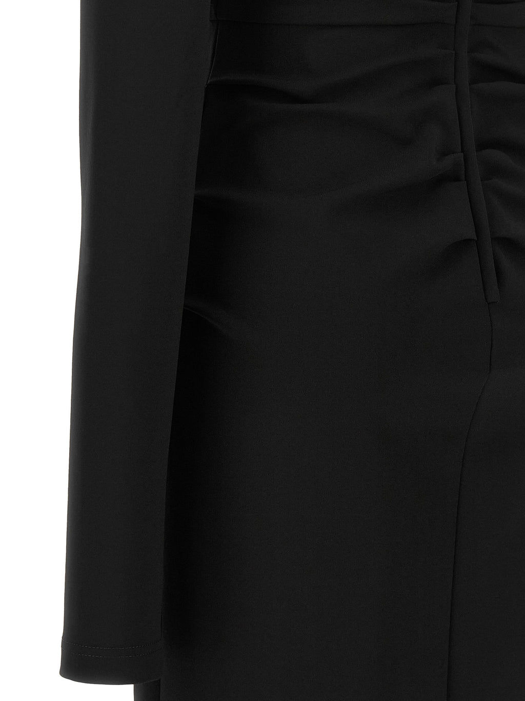 Black Viscose Midi Dress