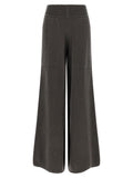 Gray Cashmere Casual Pants