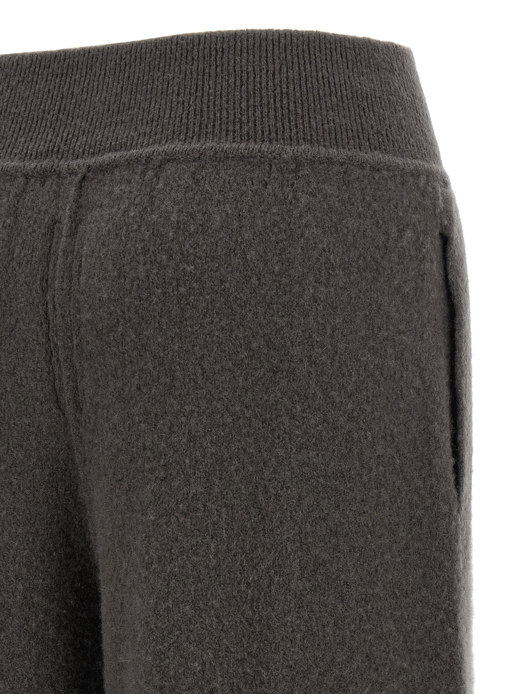 Gray Cashmere Casual Pants