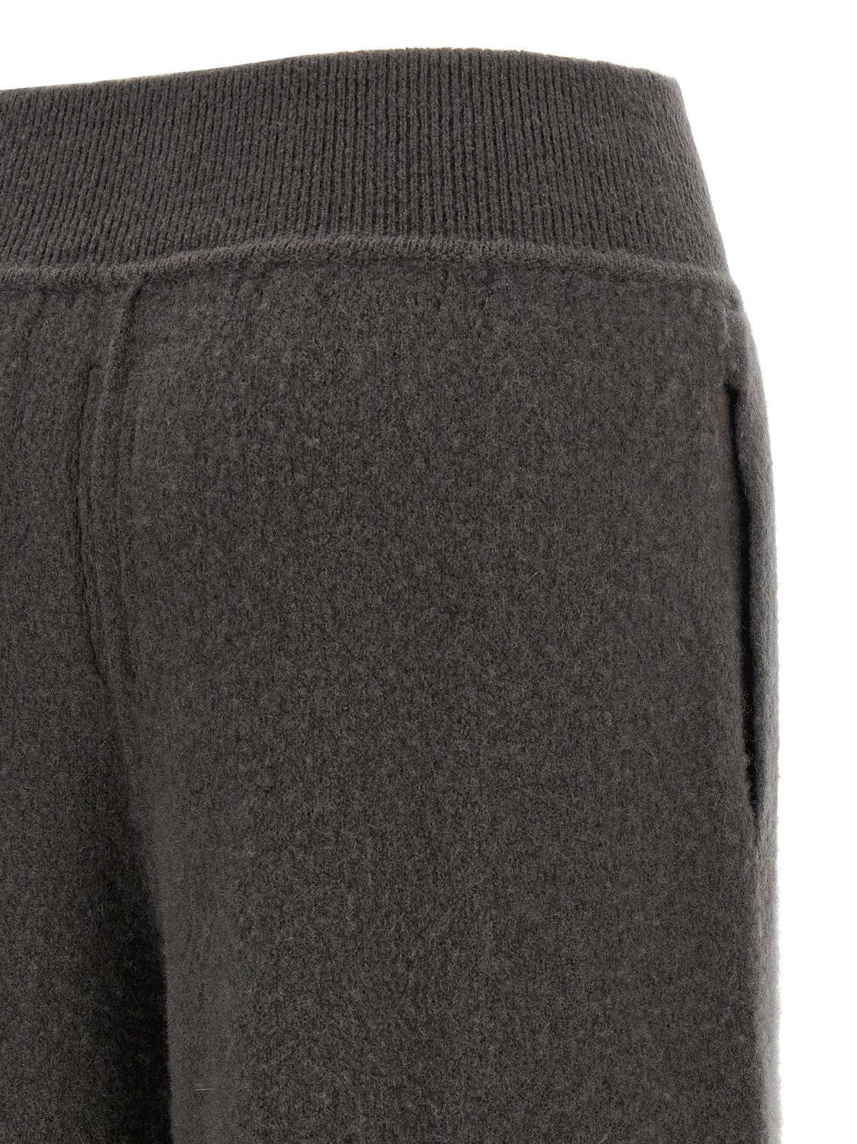 Gray Cashmere Casual Pants