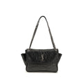 Black Calf Leather Bos Taurus Shoulder Bag