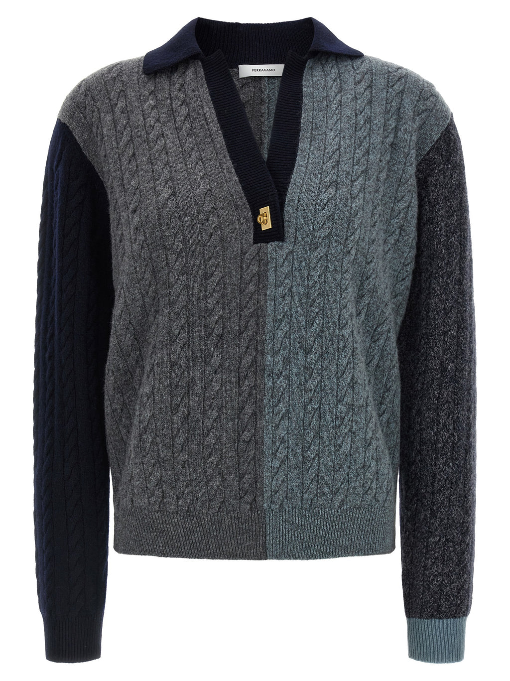 Multicolor Virgin Wool Cardigan