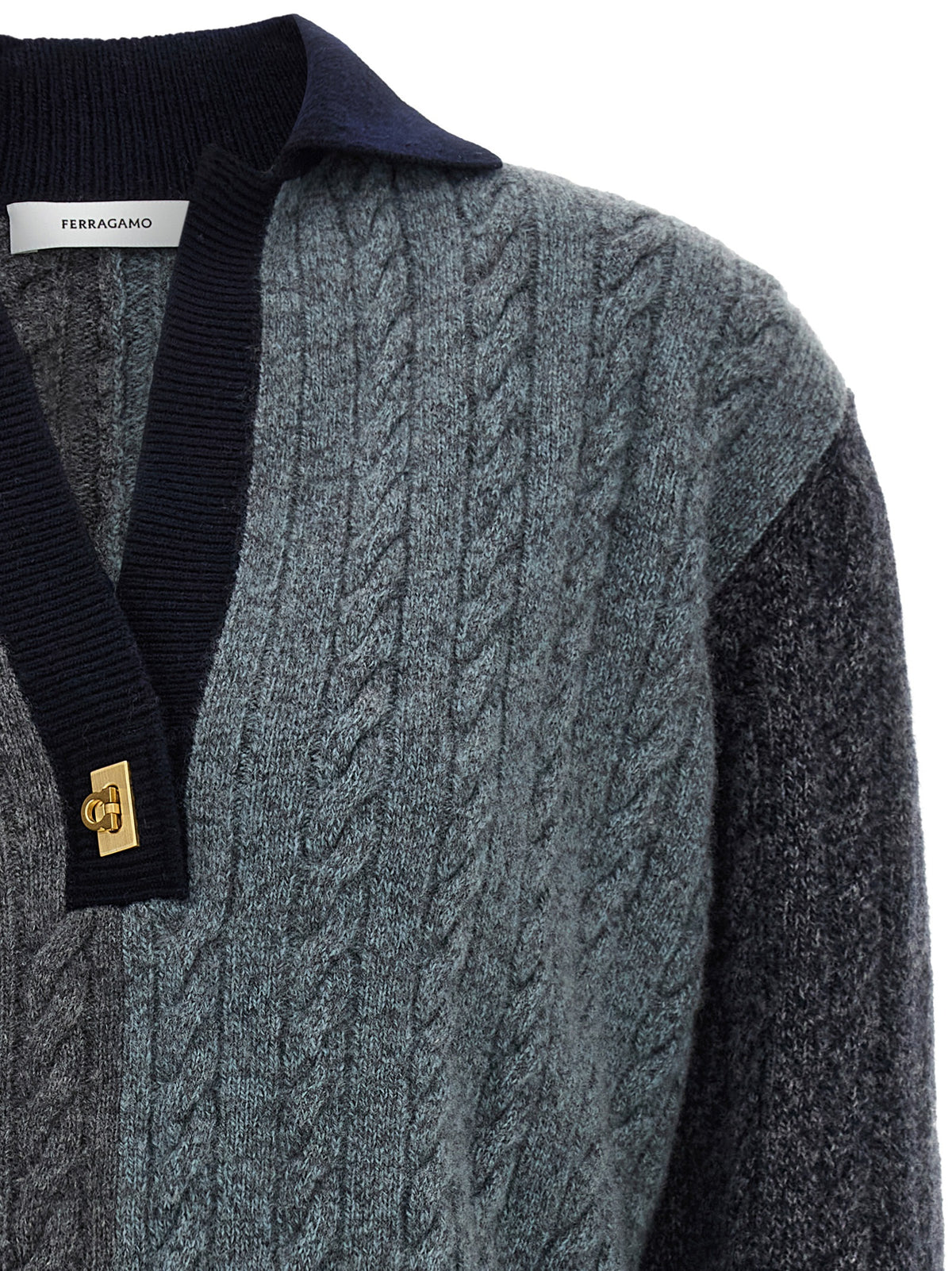 Multicolor Virgin Wool Cardigan