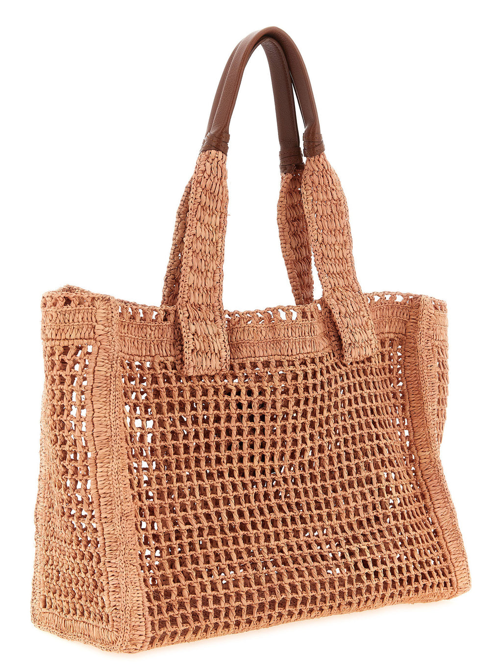 Multicolor Raffia Tote Bag