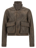 Brown Calfskin Leather Jacket