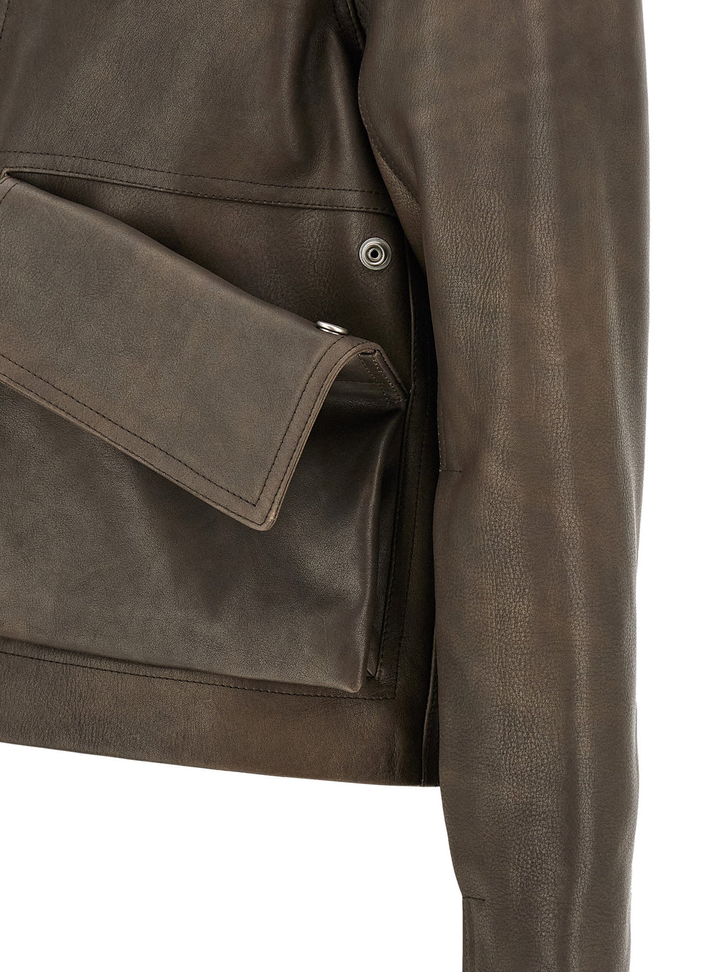 Brown Calfskin Leather Jacket