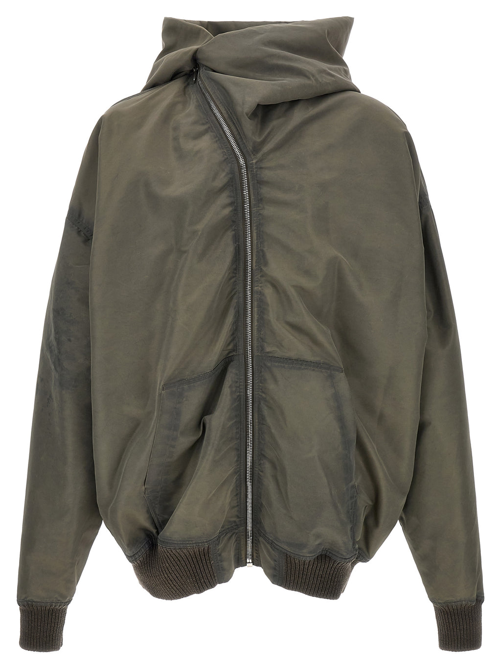 Gray Nylon Shell Jacket