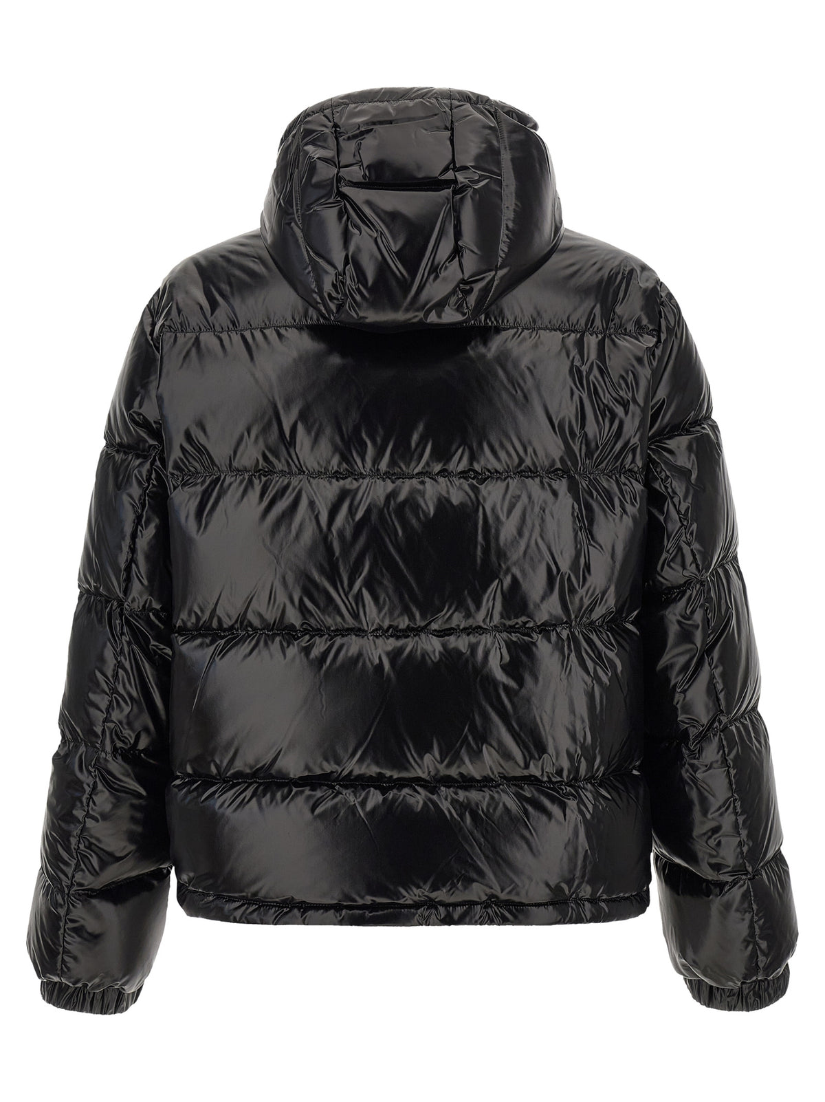 Black Nylon Full-Length Jacket