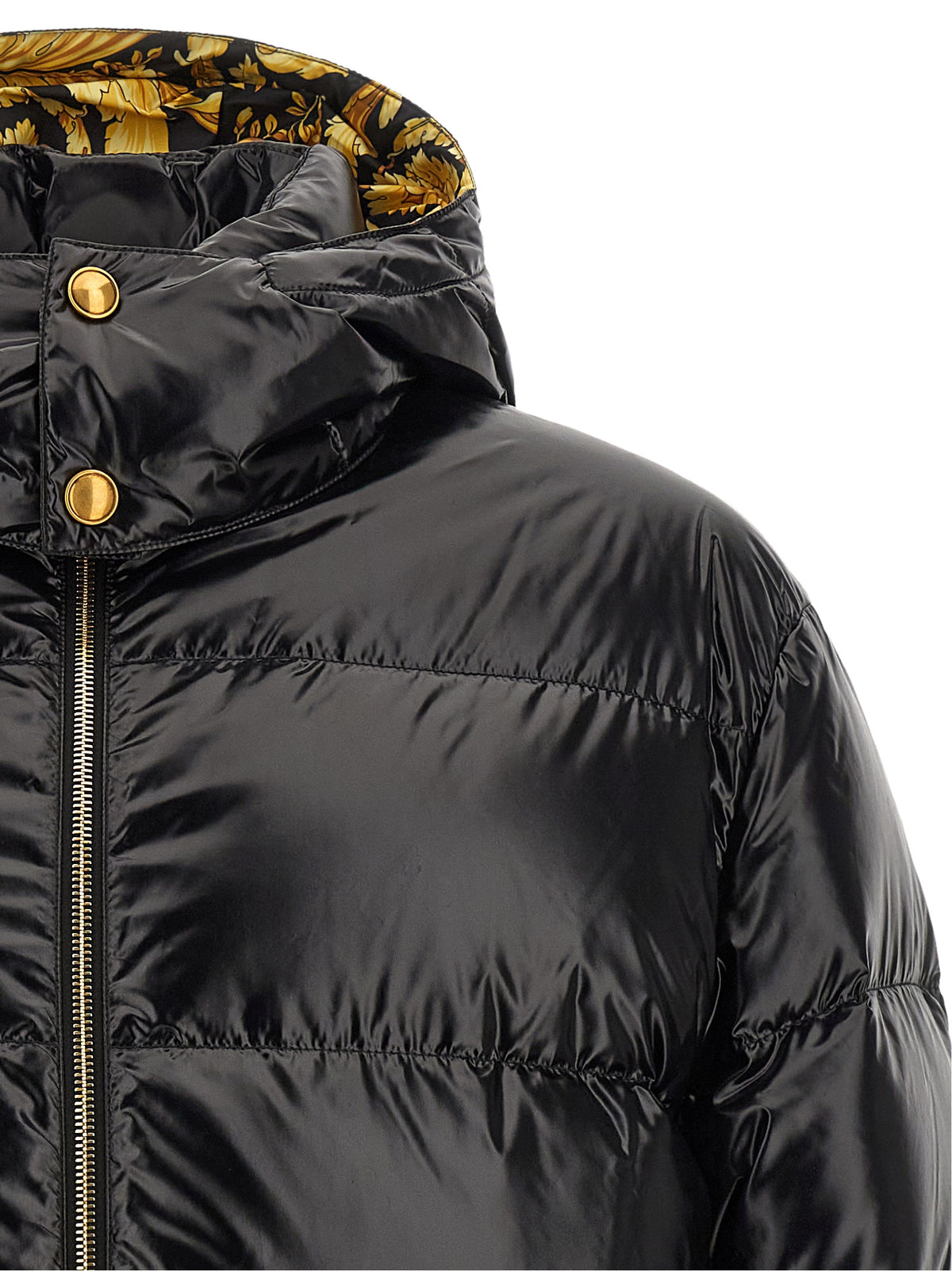 Black Nylon Full-Length Jacket
