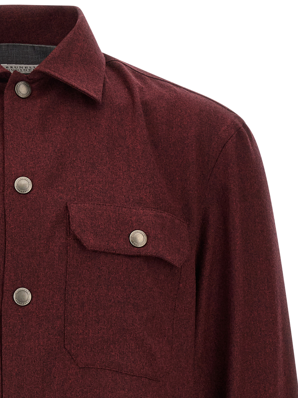 Bordeaux Virgin Wool Blouse