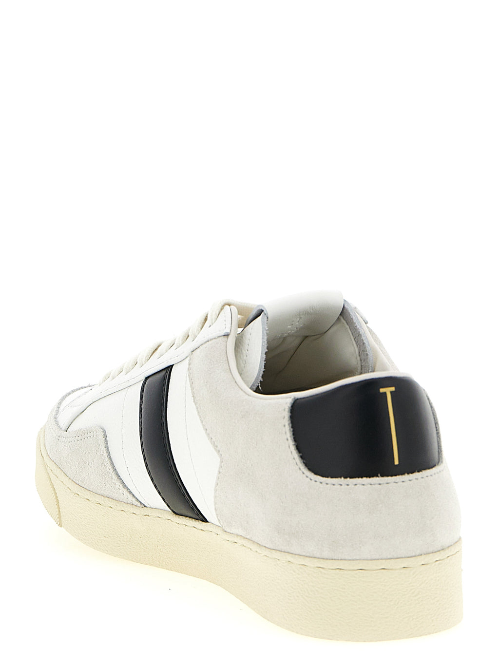 Bicolor Leather Low Top Sneakers