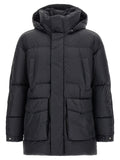 Black Polyamide Full-Length Jacket