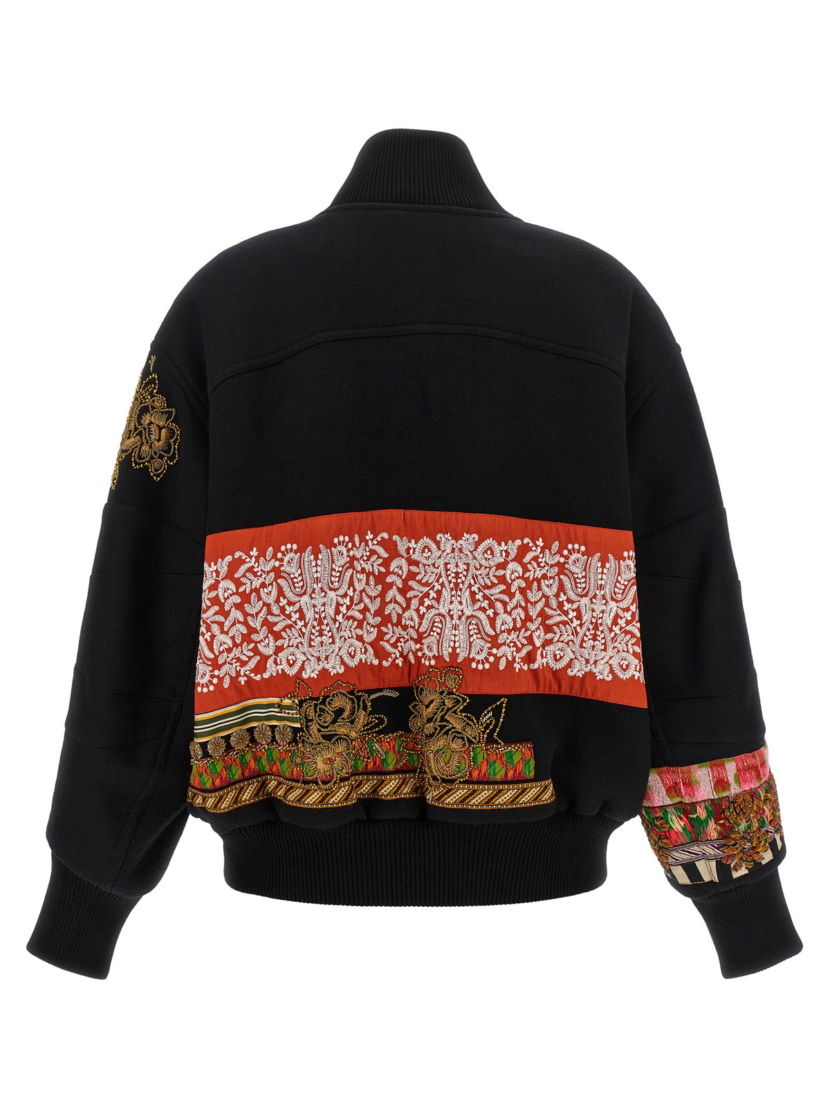 Multicolor Wool Bomber
