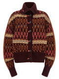 Bordeaux Wool Cardigan