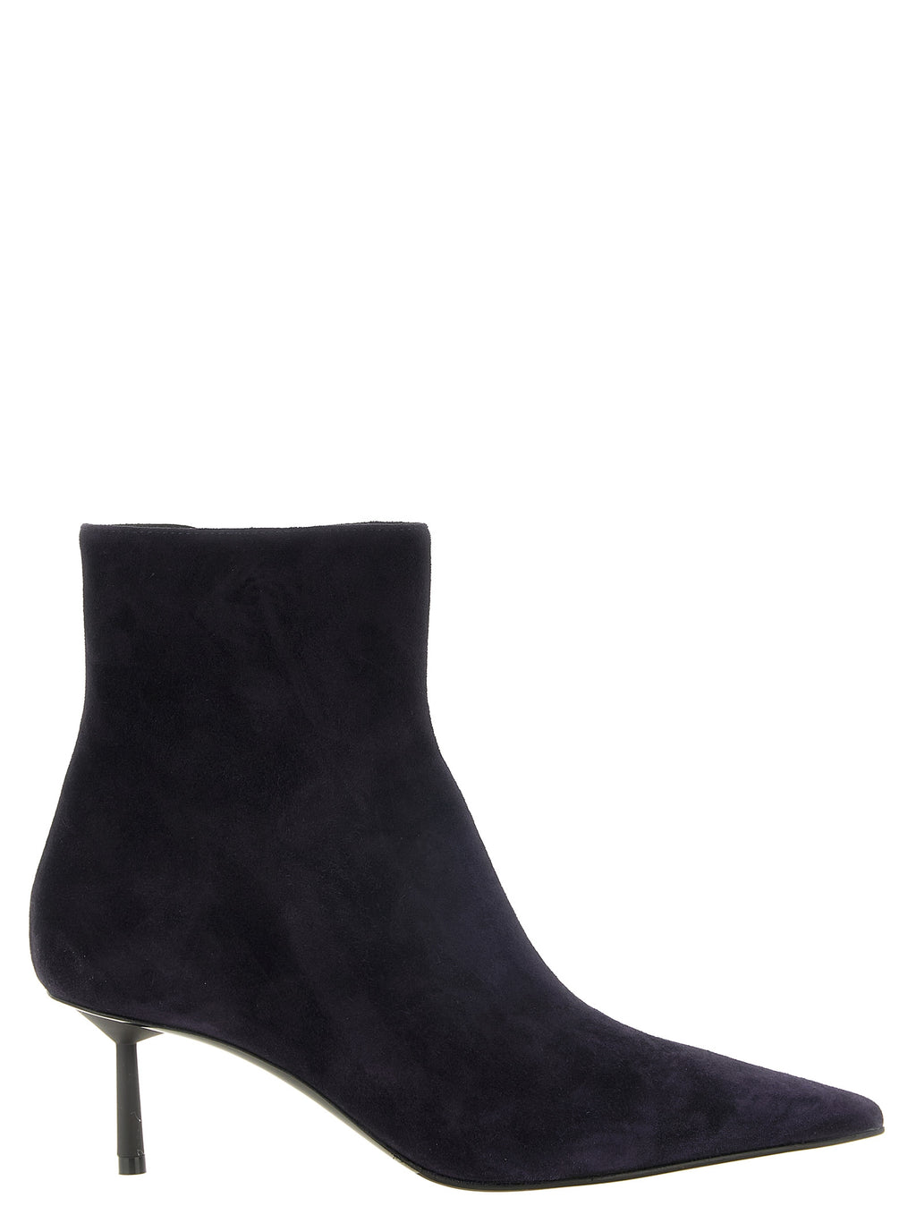 Blue Lambskin Ankle Boots
