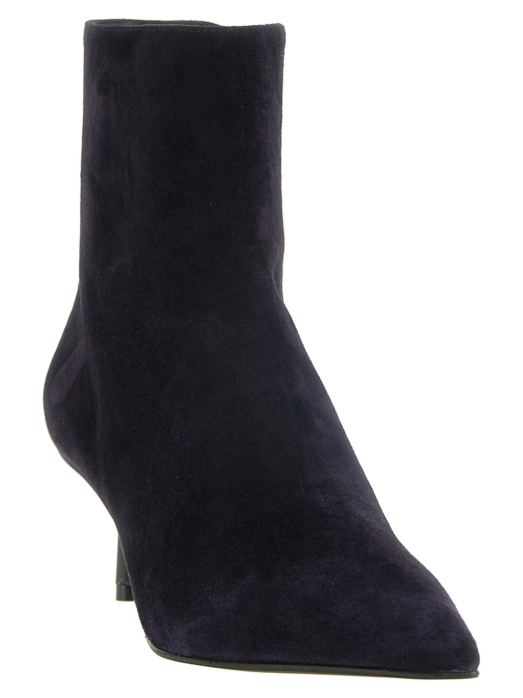 Blue Lambskin Ankle Boots