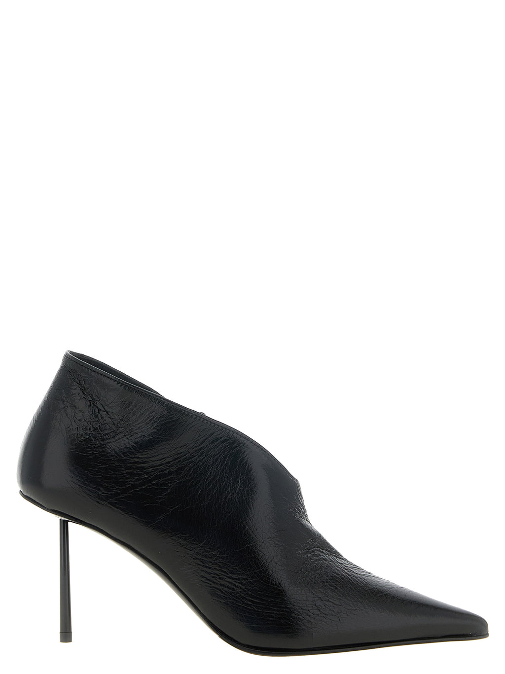 Black Nubuc Leather Ankle Boots