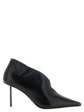 Black Nubuc Leather Ankle Boots
