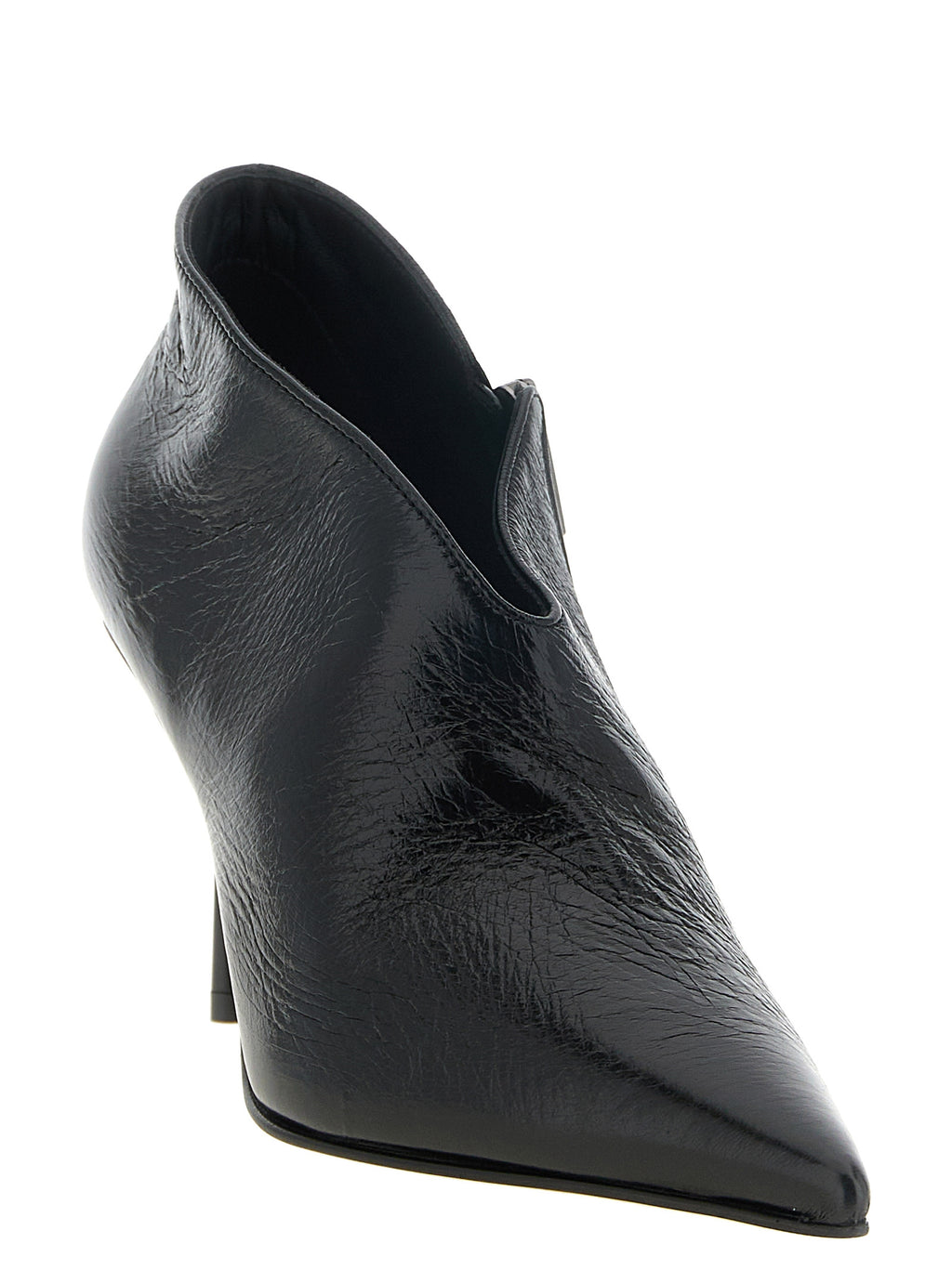 Black Nubuc Leather Ankle Boots